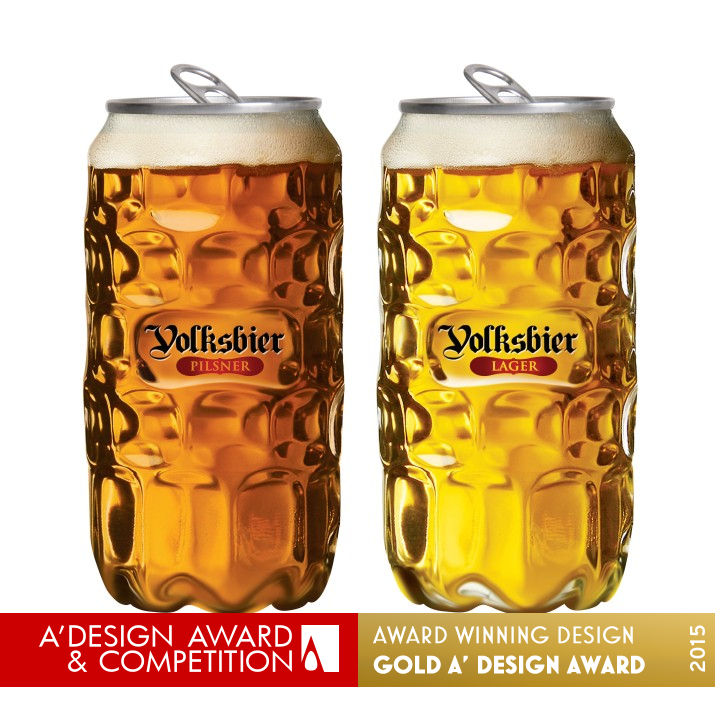 Volksbier PET container by Cristian Stancu, Viorel Rusu Golden Packaging Design Award Winner 2015 