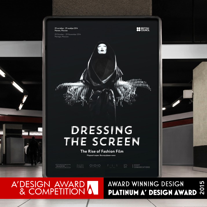 Dressing The Screen  Exhibition Identity by Roma Lazarev & Co Platinum Graphics, Illustration and Visual Communication Design Award Winner 2015 