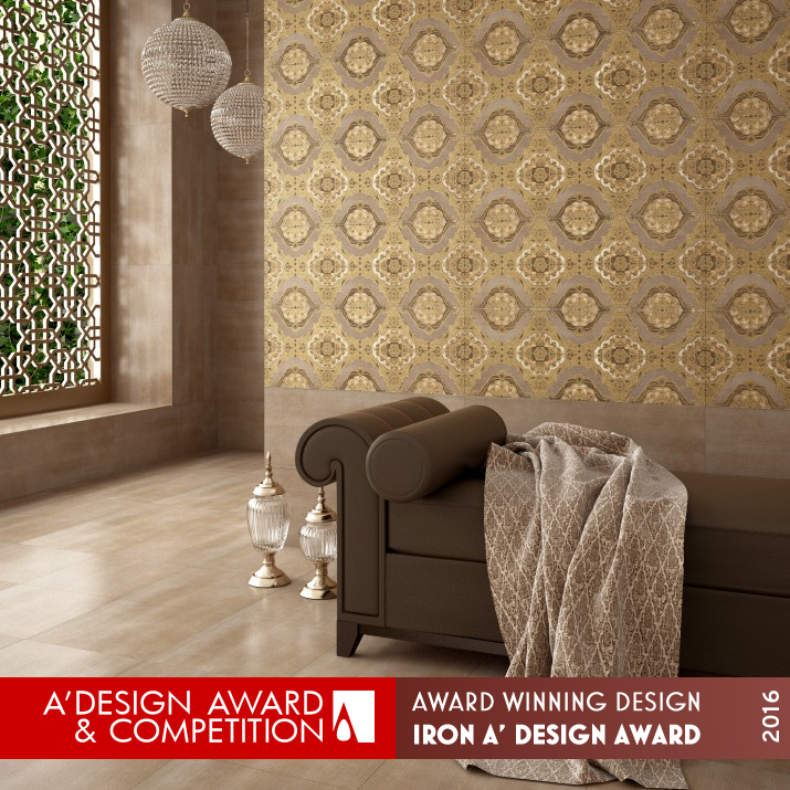 Sultan Ceramic Wall Tiles by Tolga Berkay & Bien Design Team Iron Building Materials and Construction Components Design Award Winner 2016 
