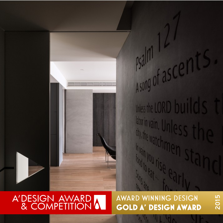 place where belief is  Residential House by Shin-Yuan Fang Golden Interior Space and Exhibition Design Award Winner 2015 