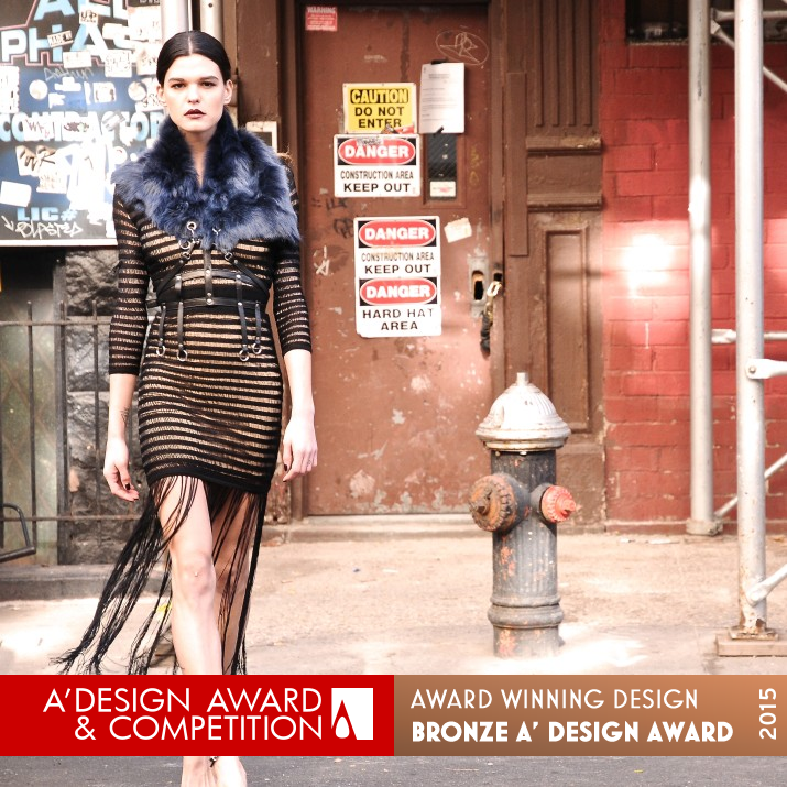 Ing nyc: Wild Winter Harness fur scarf by Ingrid Rujichaladol Bronze Fashion, Apparel and Garment Design Award Winner 2015 