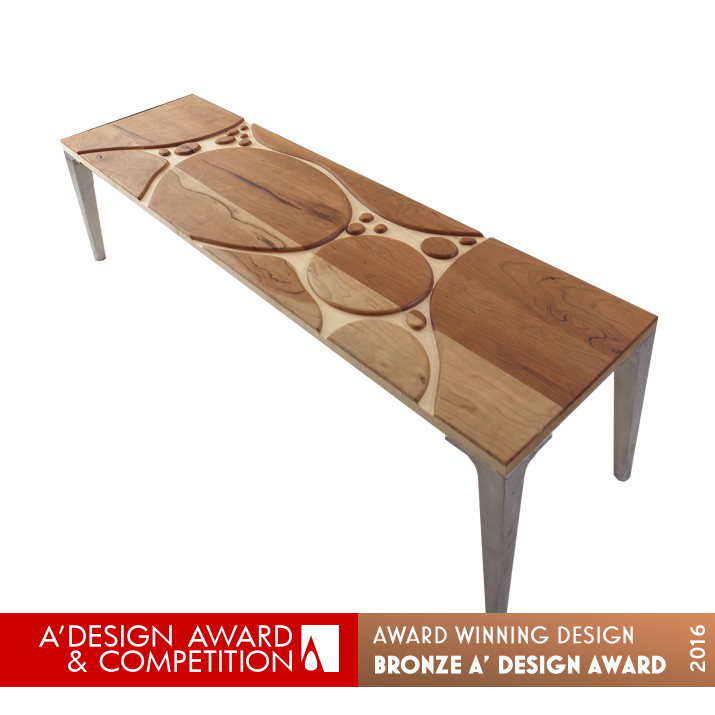 H20il Bench and Occasional Table by Jeffrey A Day Bronze Furniture Design Award Winner 2016 