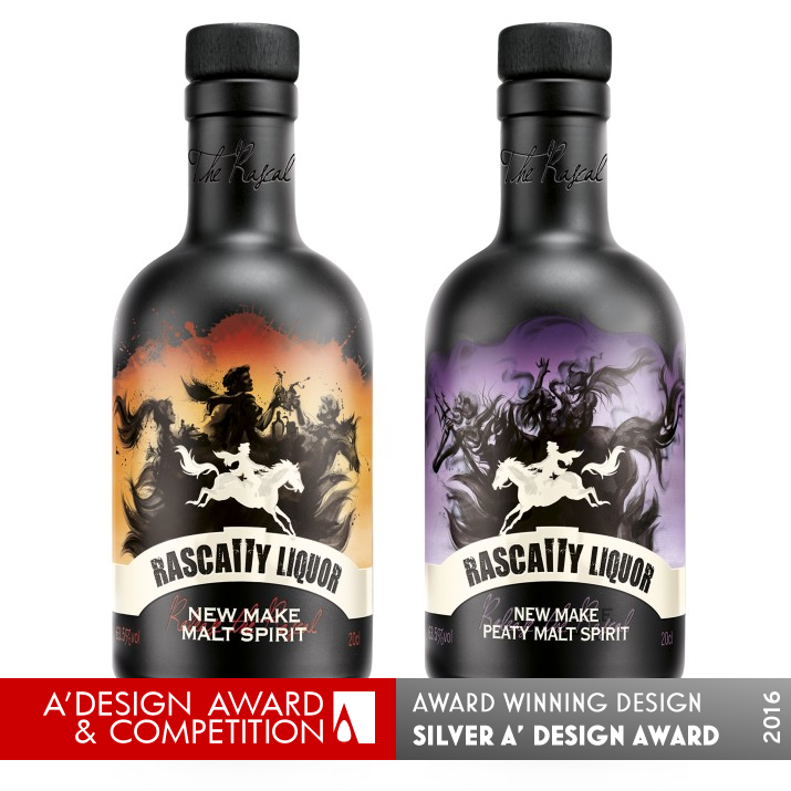 Rascally Liquor Alcohol packaging by Springetts Brand Design Consultants Silver Packaging Design Award Winner 2016 