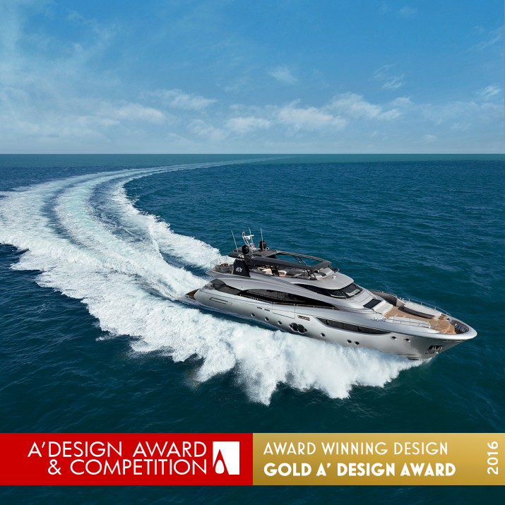 Monte Carlo Yachts 105 Yacht by Monte Carlo Yachts, Nuvolari Lenard Golden Yacht and Marine Vessels Design Award Winner 2016 