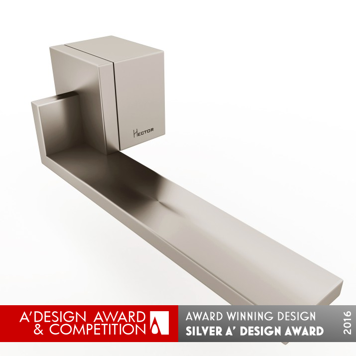 Square Door Handle by Xenofon Hector Grigorelis Silver Furniture Accessories, Hardware and Materials Design Award Winner 2016 