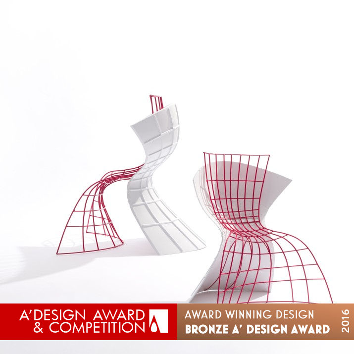 R shell 1.0 Chair by Hui-Ju, Chou Bronze Furniture Design Award Winner 2016 