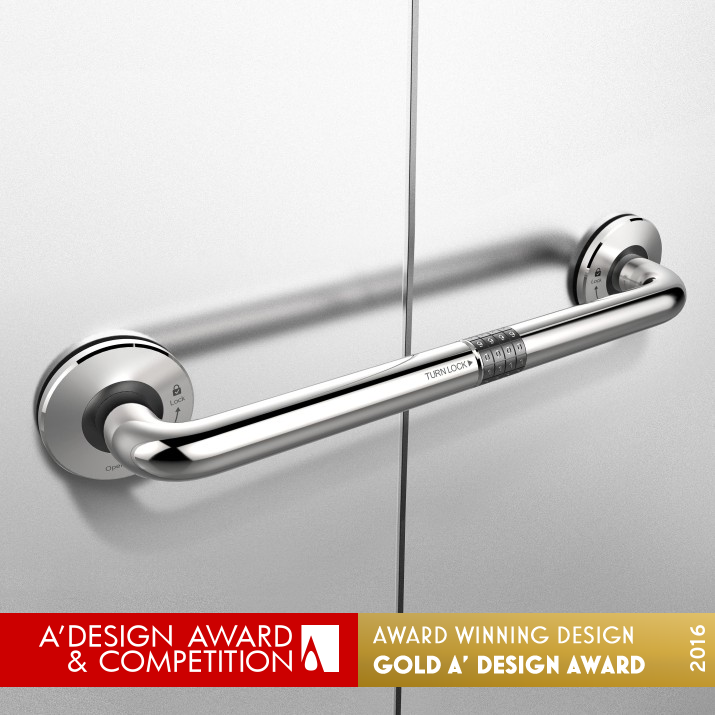 Turn-Lock Combined door handle and coded lock by inDare, Ge Wai Design Management Co.,Ltd. Golden Security, Safety and Surveillance Products Design Award Winner 2016 