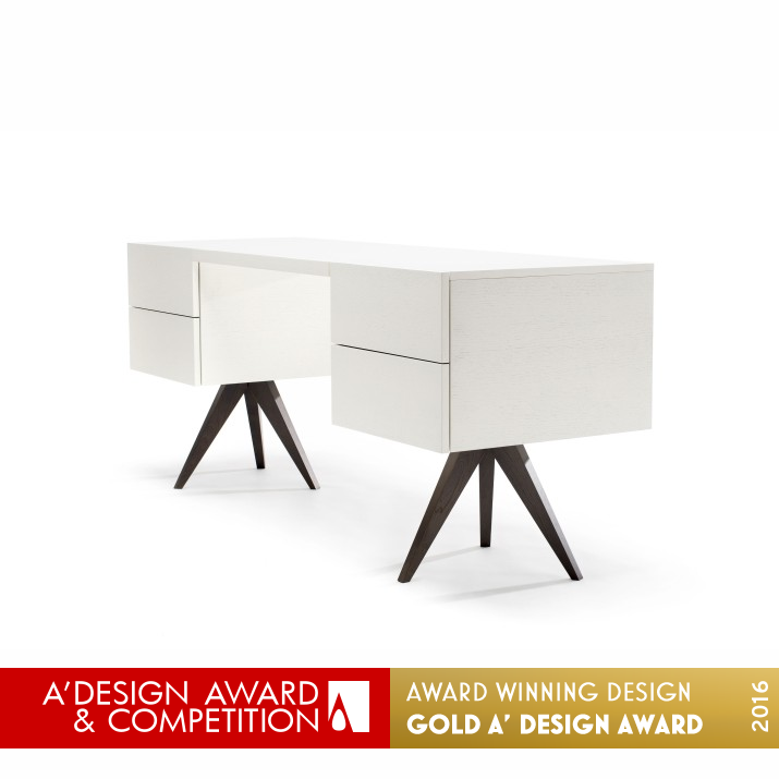 Grand Mesa Executive Desk by Juozas Songaila Golden Furniture Design Award Winner 2016 