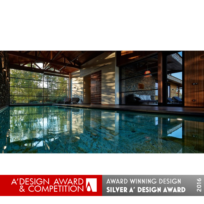 Barn on the River Guesthouse with swimming pools by Dmitry Pozarenko Silver Interior Space and Exhibition Design Award Winner 2016 