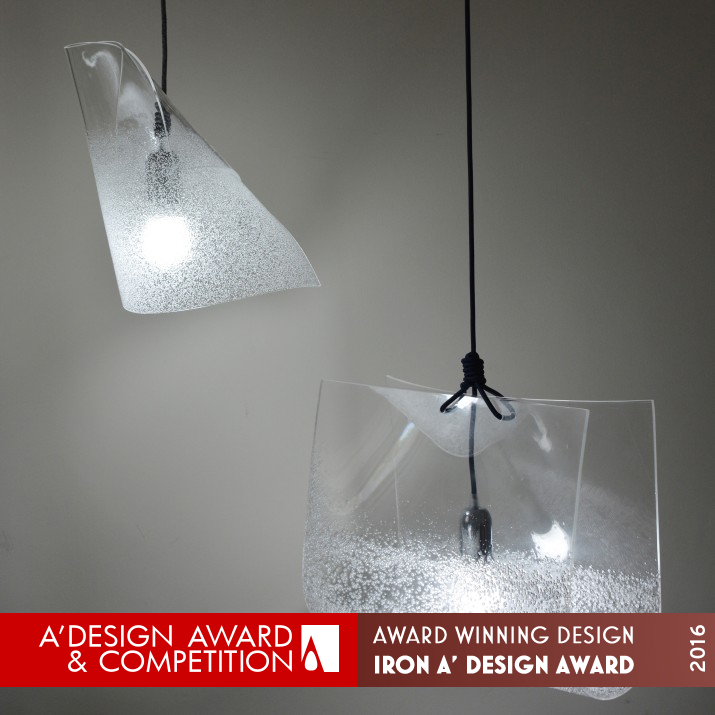 blue Lamp by SAYOKO SHIBUYA Iron Lighting Products and Fixtures Design Award Winner 2016 