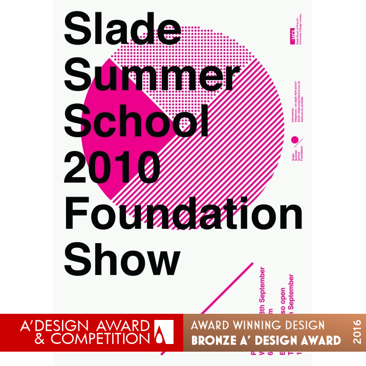 Slade Summer Foundation Exhibition Identity by Daeki Shim, Hyojun Shim Bronze Graphics, Illustration and Visual Communication Design Award Winner 2016 