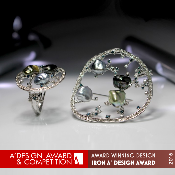 Bridge of Love Ring, Brooch & Pendant by JungHee Kim Iron Jewelry Design Award Winner 2016 