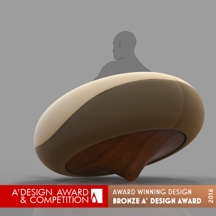 Donut Lounge Chair  by Mula Preta Design Bronze Furniture Design Award Winner 2016 