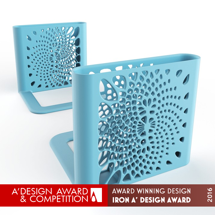 BooKend Book organizer by Tong Jin (TJ) Kim Iron 3D Printed Forms and Products Design Award Winner 2016 