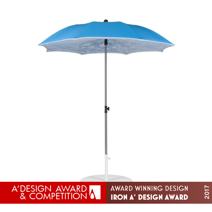 Chiuso Parasol by Lieven Musschoot and Mathias Hennebel Iron Street Furniture Design Award Winner 2017 