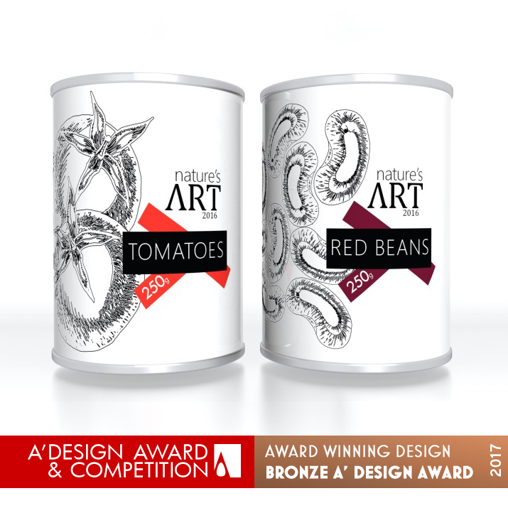 Natures Art Vegetable Can by Gabriela Chelsoi - CreativeByDefinition Bronze Packaging Design Award Winner 2017 