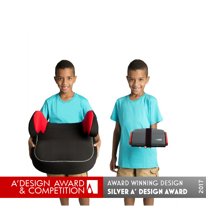 mifold® the Grab-and-Go Booster seat® Grab-and-Go Booster by Tiko Product Design Studio Silver Baby, Kids' and Children's Products Design Award Winner 2017 