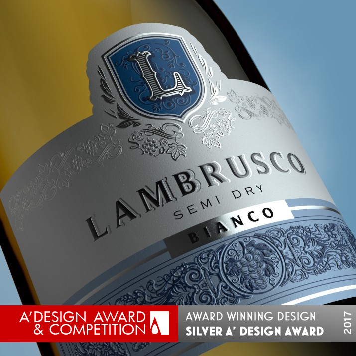 Lambrusco Wine Label Design  by ShumiLoveDesign Silver Packaging Design Award Winner 2017 