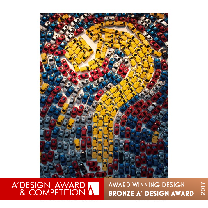 Break Out Of the Encirclement Public Service Advertising by Gao Pin Bronze Graphics, Illustration and Visual Communication Design Award Winner 2017 