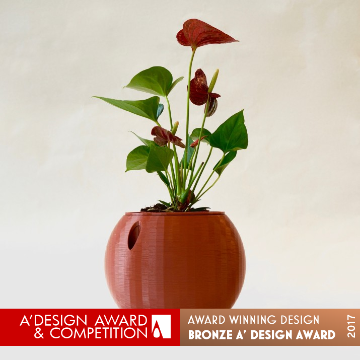 Decaffeinator Planter by Pearl Kraft & Katie McCann Bronze 3D Printed Forms and Products Design Award Winner 2017 