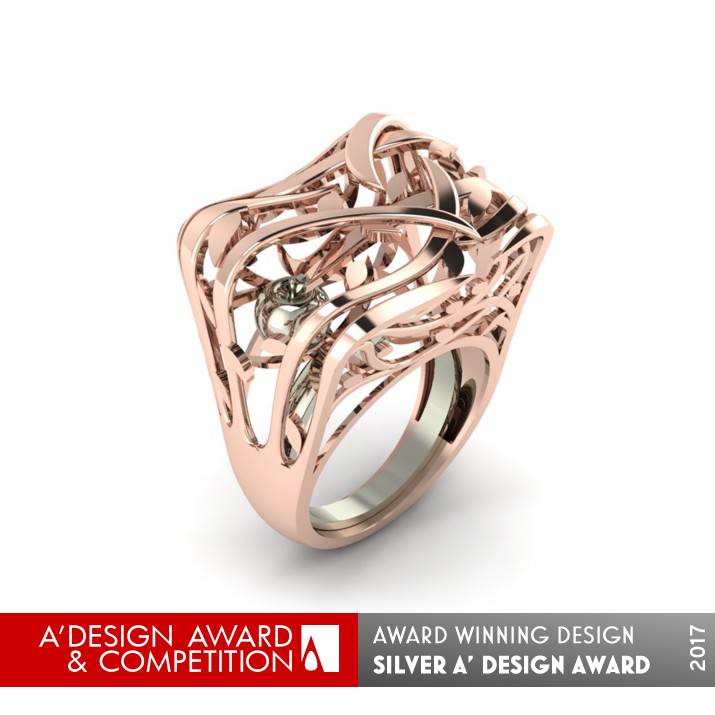 Gravity Ring Jewelry by Sareh Heidari, Hesam Ghasimi and Mahdy Seyfi Silver Jewelry Design Award Winner 2017 