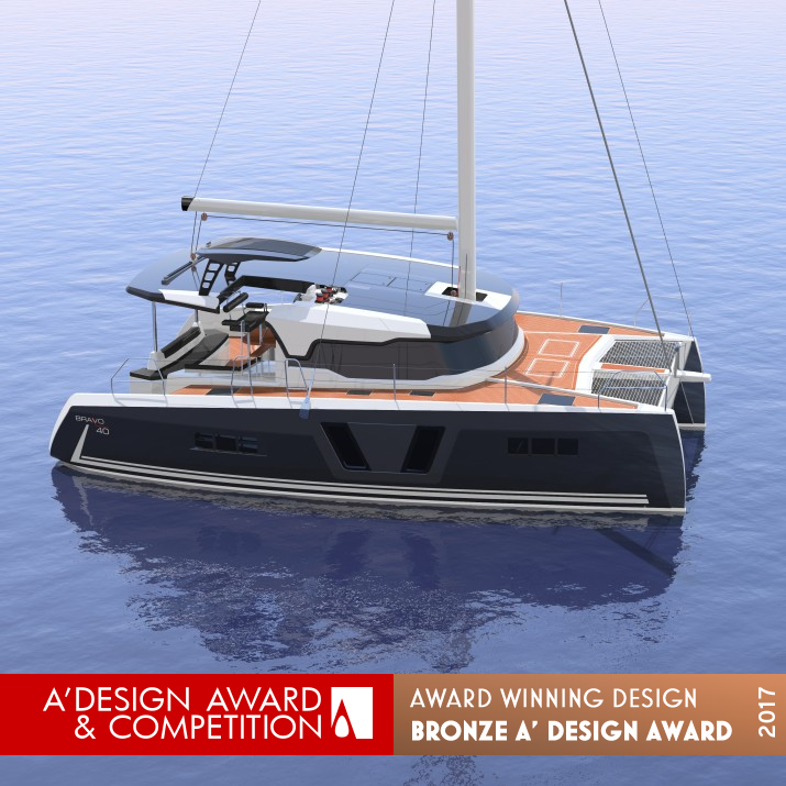  BRAVO 40 Sailing catamaran by Adrian Bravo - Design Studio Bronze Yacht and Marine Vessels Design Award Winner 2017 