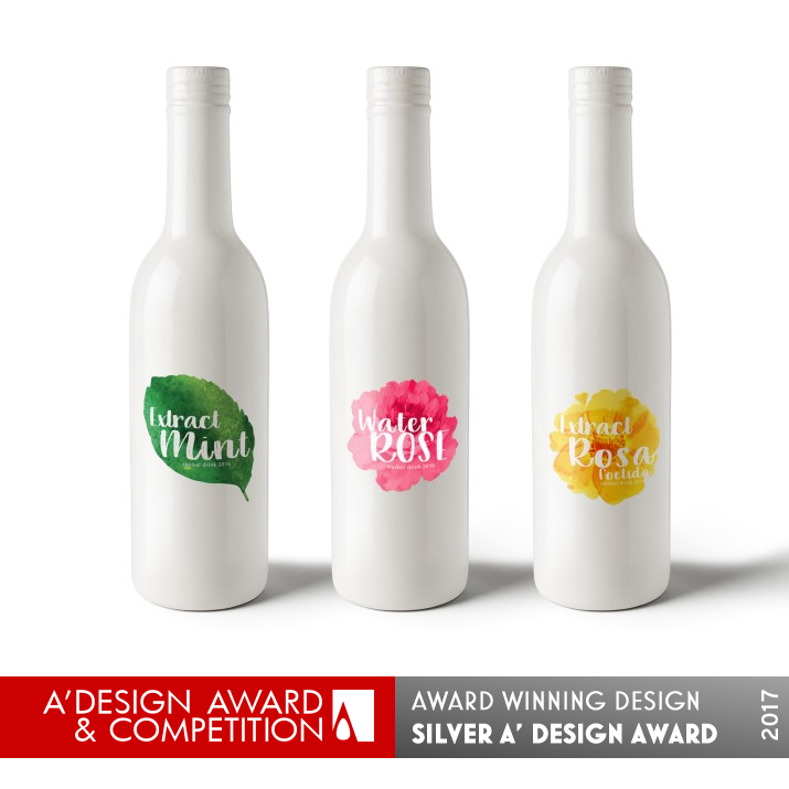 Herbal Drink Bottle by Azadeh Gholizadeh Silver Packaging Design Award Winner 2017 
