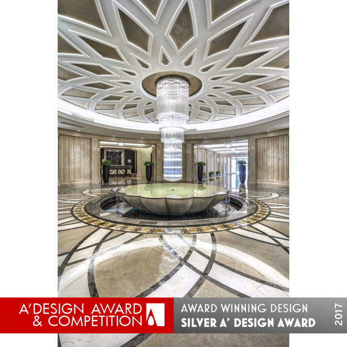 Crystal Pavilion Clubhouse Facility for residents by David Chang Design Associates Int'l Silver Interior Space and Exhibition Design Award Winner 2017 