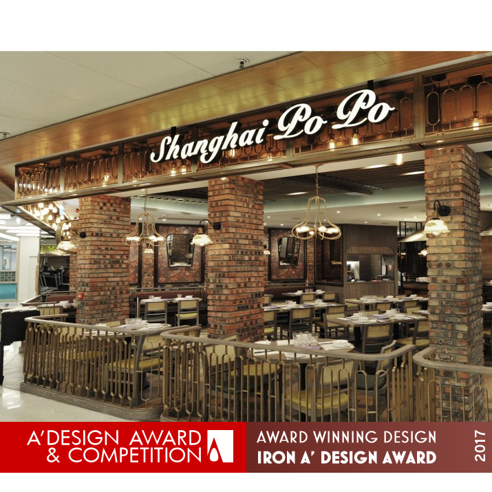 Shanghai Po Po Restaurant by Vincent Chi-wai Chiang Iron Interior Space and Exhibition Design Award Winner 2017 
