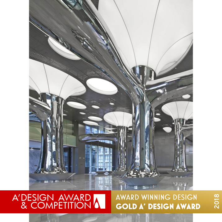 Pine Lobby by Yiming Li Golden Interior Space and Exhibition Design Award Winner 2018 