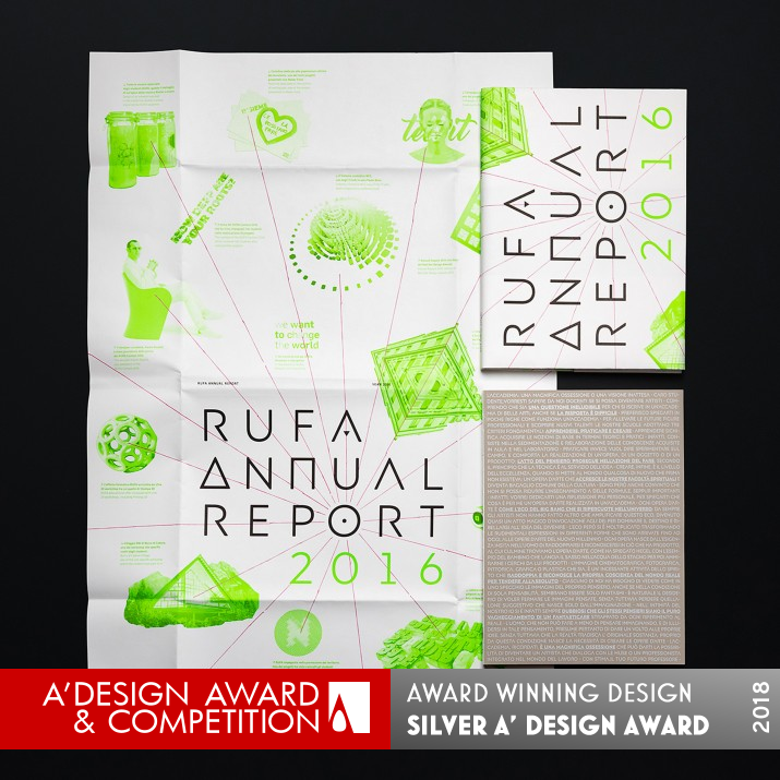 RUFA Annual Report 2016 Annual Report by Intorno Design Silver Graphics, Illustration and Visual Communication Design Award Winner 2018 