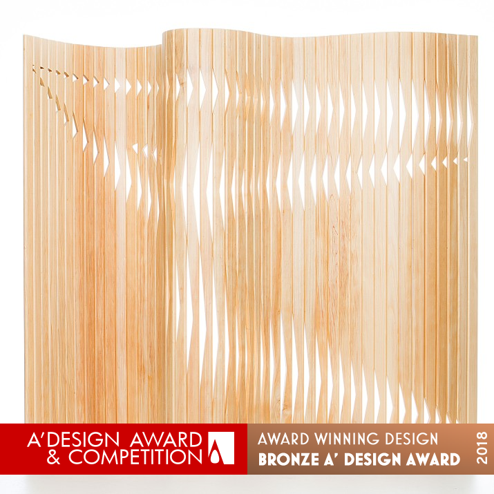v.az Partition Screen by Andrea Macruz Bronze Furniture Design Award Winner 2018 
