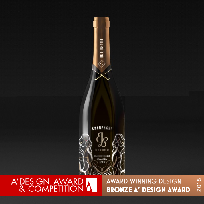 BB Signature Wine bottles by Ruth Chao Bronze Packaging Design Award Winner 2018 