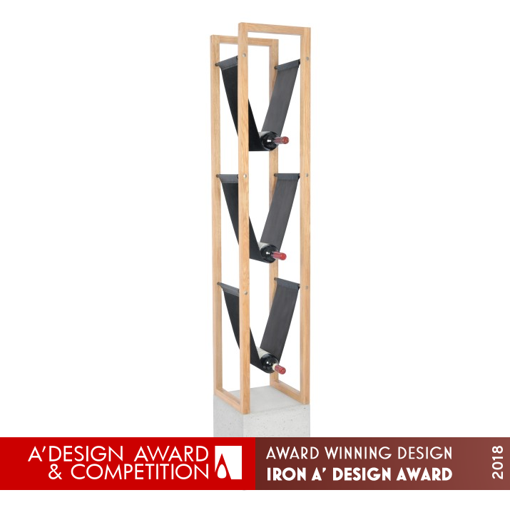 Cocoon Wine Rack by Moritz Proell Iron Furniture Design Award Winner 2018 