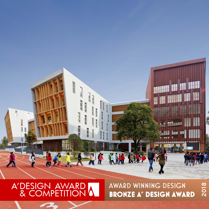 Hefei No.45 Middle School Fu Rong Campus School by Leigh & Orange Limited Bronze Architecture, Building and Structure Design Award Winner 2018 