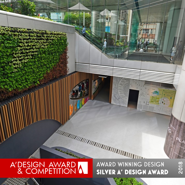 The Loop Exhibition Centre, and For Recycling by Leigh & Orange Limited Silver Sustainable Products, Projects and Green Design Award Winner 2018 