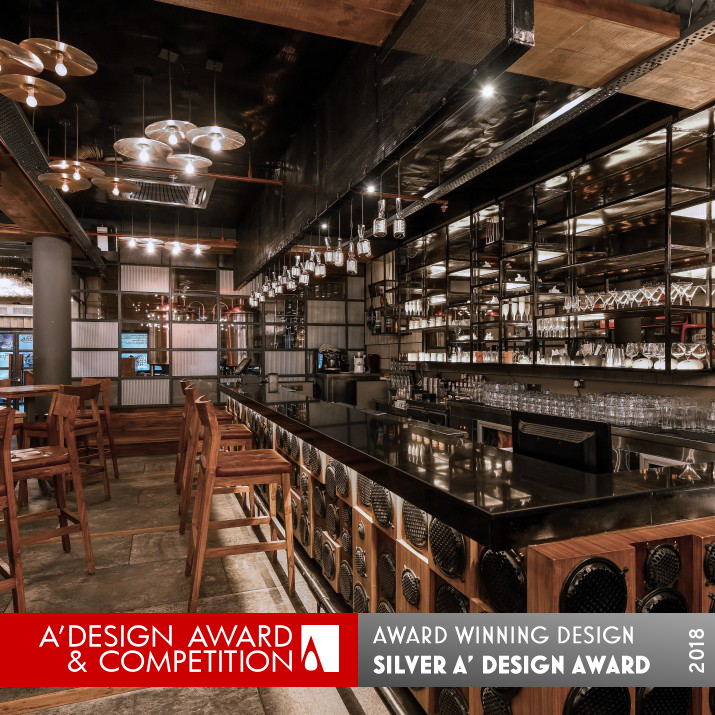 MTV Flyp Cafe and brewery by Devesh Pratyay Silver Hospitality, Recreation, Travel and Tourism Design Award Winner 2018 