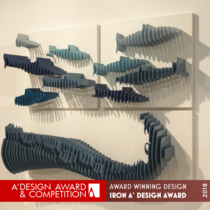 Slices Bookshelf by Alessandra Meacci Iron Furniture Design Award Winner 2018 