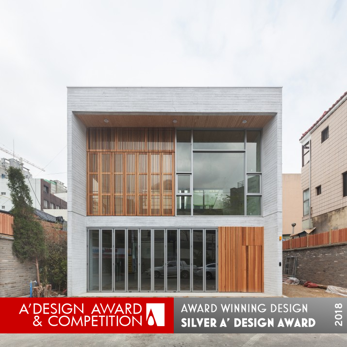 Daebong-dong Commercial Skip Floor Commercial Cafe by Junghee Lee Silver Architecture, Building and Structure Design Award Winner 2018 