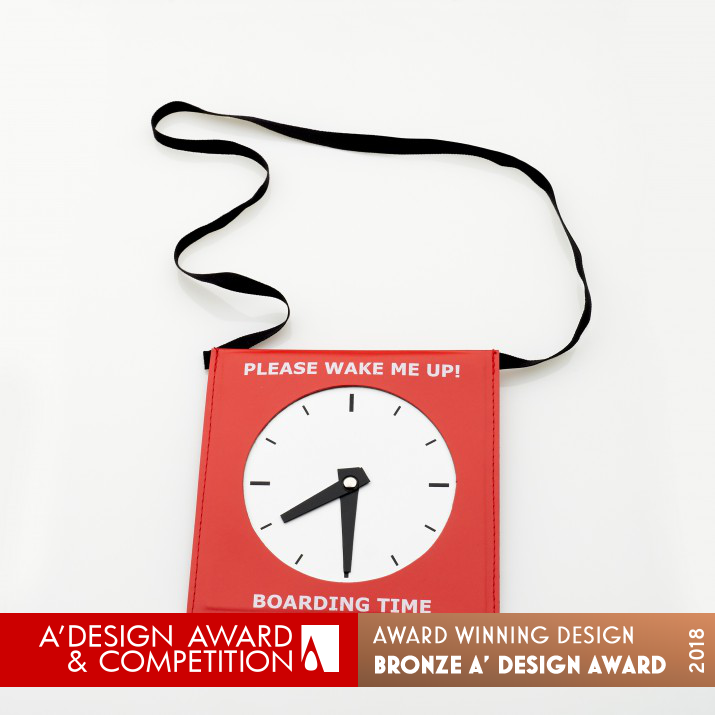 Wake Up Boarding Time Tag by Ari Korolainen Bronze Fashion and Travel Accessories Design Award Winner 2018 