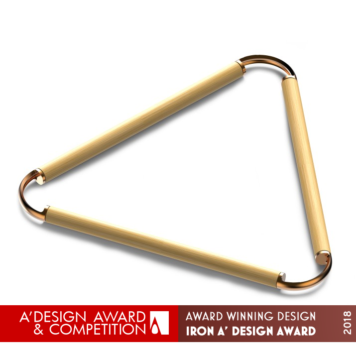 Bamboo Angle Trivet by Gudao Design Studio Iron Bakeware, Tableware, Drinkware and Cookware Design Award Winner 2018 