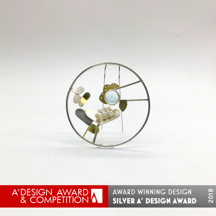 Moonlight Brooch Brooch by Michelle Xianou Ni Silver Jewelry Design Award Winner 2018 