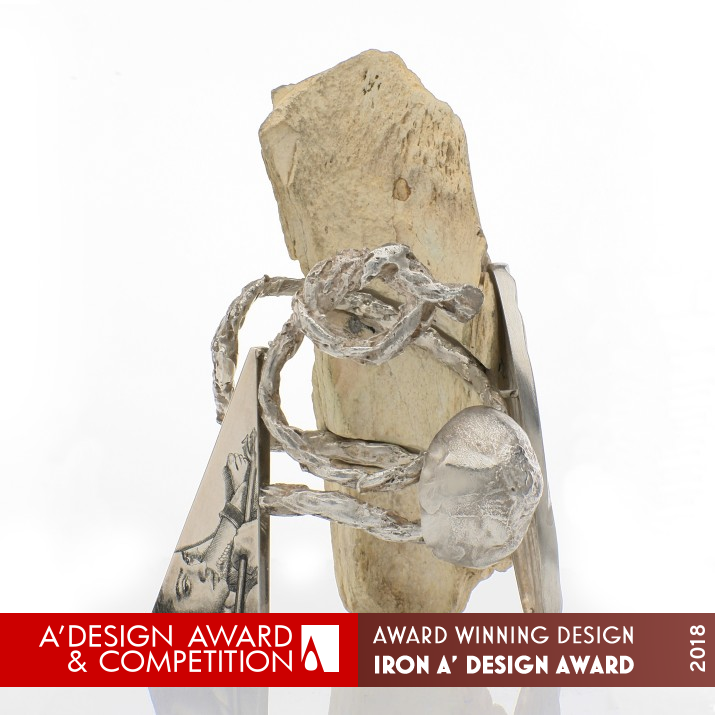 Neptunus Obelisk Bracelet Jewelry  by Maddalena Rocco Iron Jewelry Design Award Winner 2018 