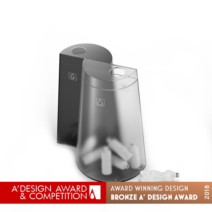 MO INK Indoor public trash can by WeiMing Teng Bronze Public Awareness, Volunteerism, and Society Design Award Winner 2018 