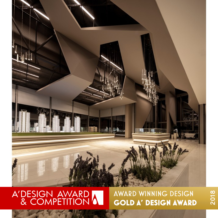 Avrupa Konutlari Yamanevler Sales Office by Arkiteam Architecture Golden Interior Space and Exhibition Design Award Winner 2018 