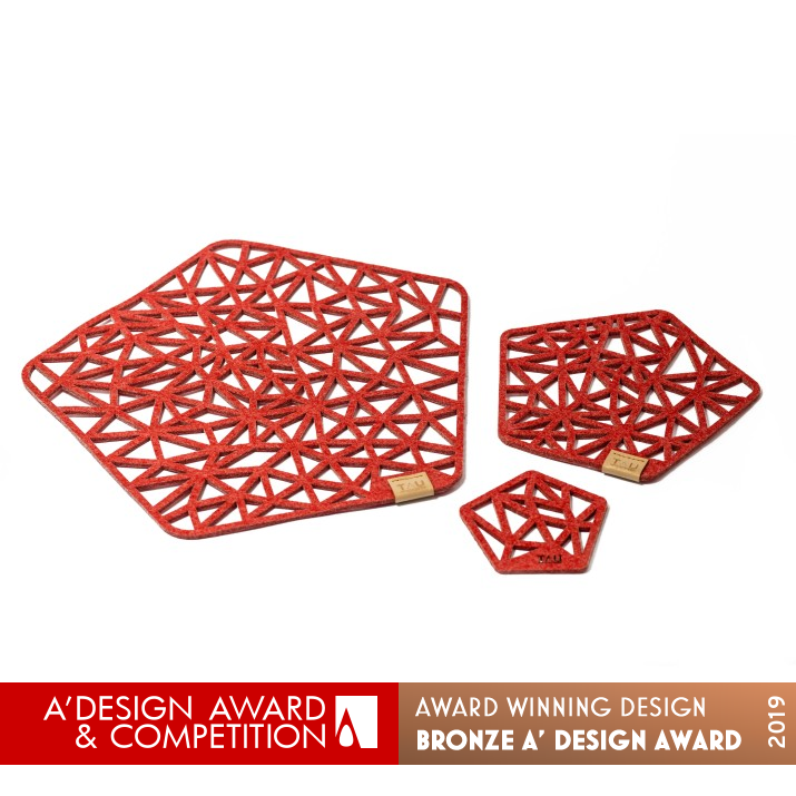 Delta Placemat Set by Martina Mantaras Bronze Bakeware, Tableware, Drinkware and Cookware Design Award Winner 2019 