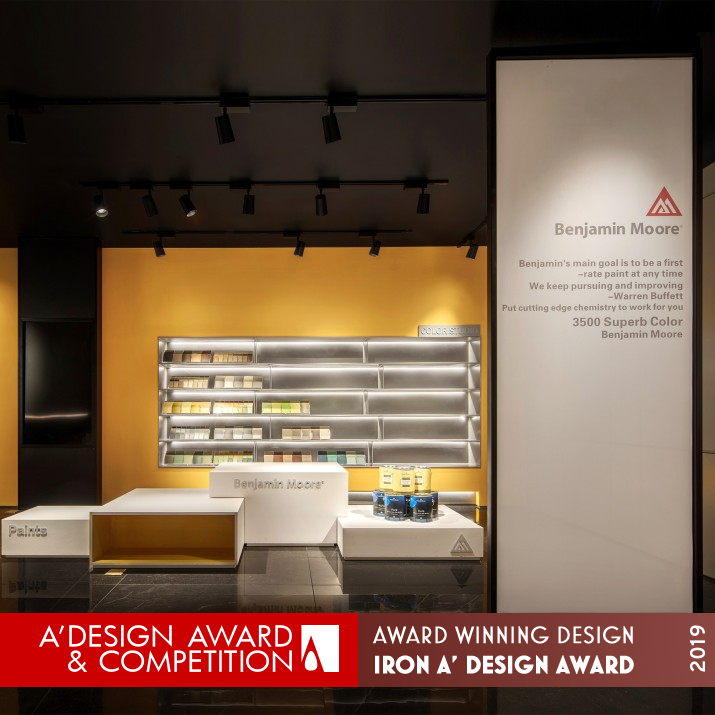 Benjamin Moore Wuxi Showroom by Chuanjin Sun Iron Interior Space and Exhibition Design Award Winner 2019 