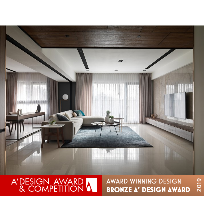 Leisure Round Residential Interior Design by HSIN TING WENG Bronze Interior Space and Exhibition Design Award Winner 2019 