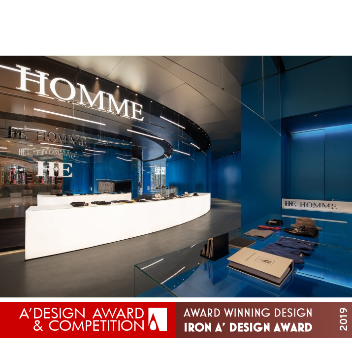 He Homme High-End Couture Men’s High-end Tailor Interior by Kingson Leung Iron Interior Space and Exhibition Design Award Winner 2019 