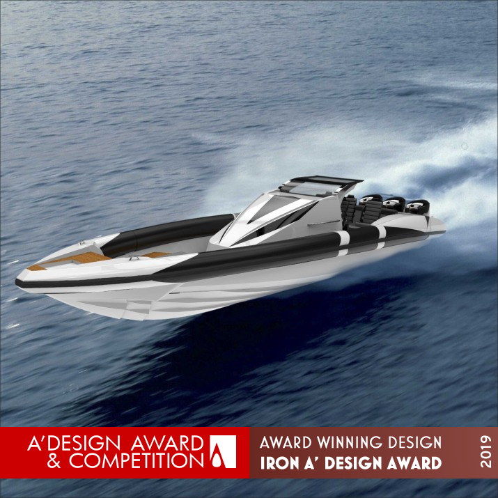 Cosmic 39 12m Rigid Inflatable Boat by Takis Samartzis Iron Yacht and Marine Vessels Design Award Winner 2019 